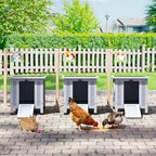 Coziwow Rabbit Hutch, Bunny Cage Indoor with Openable, Portable Small Animals Shelters with Nonslip Ramp for Hideout Rabbits/Feral Cats/Chicken/Duck/Small Animals-Gray - Image 7