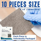 Gentle silver calcium alginate patch applied on wound model highlighting easy removal