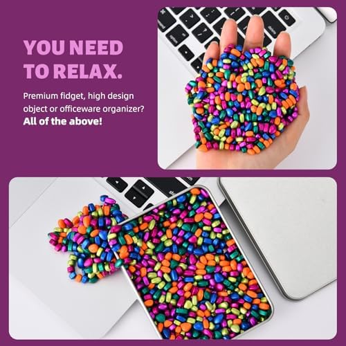 Aukit 550 pieces stress relief sensory stones gift set with premium packaging