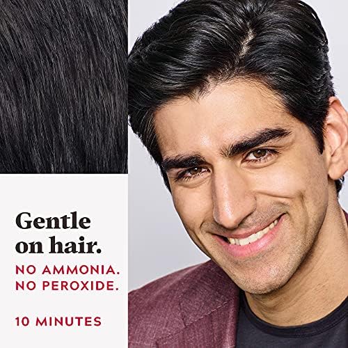 Close up of the specialized comb applicator tool included inside the Real Black A-55 hair kit