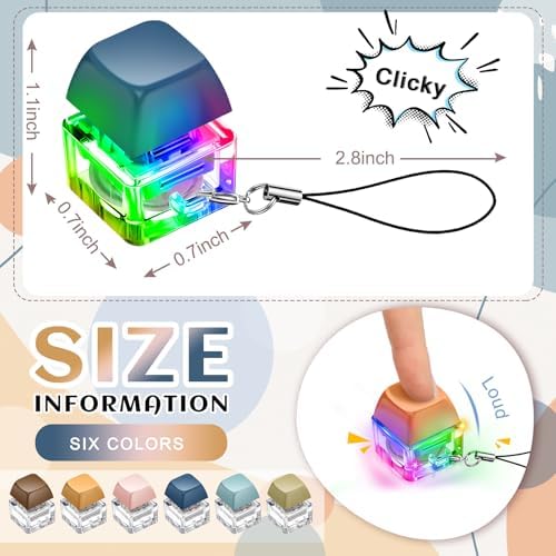 Close up view of the mechanical key button stress relief cube showing the inner switch details