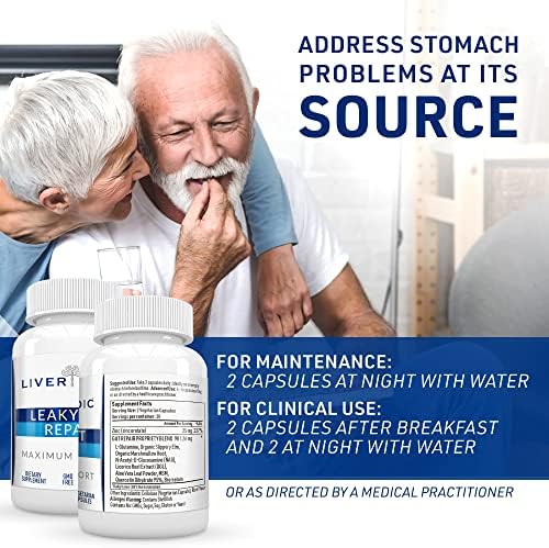 Side view of Liver Medic Leaky Gut Repair bottle