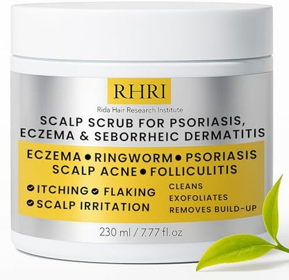 Rida Hair Research Institute Anti Fungal Scalp Scrub front view 230ml jar
