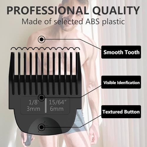 Stovast replacement guards for premium imported men grooming tools shown with their protective travel storage.