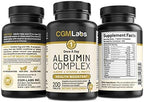 CGM Labs premium albumin complex full packaging display