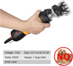 BEETRO professional sheep clipper highlighting the six speed variable control dial on the handle