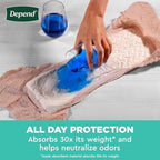 Depend fresh protection large size underwear with surefit waistband