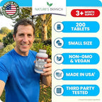 Nature's Branch Magnesium Glycinate supplement label showing ingredients and dosage details