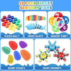 Travel-friendly fidget sensory toys in organized packaging