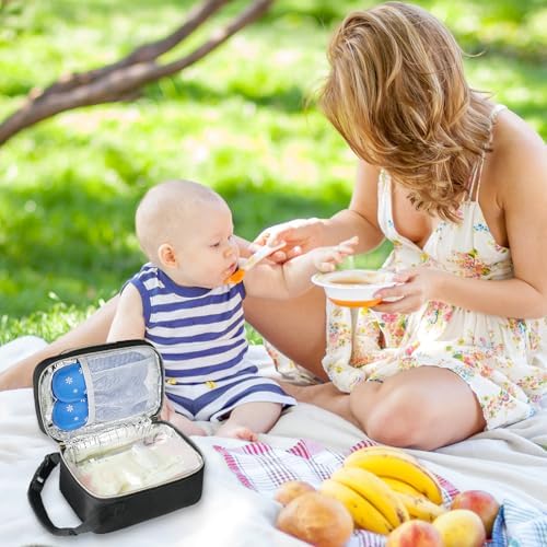 Ziozertt breastmilk cooler bag showing front pocket storage
