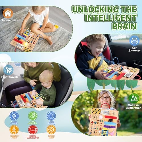Hoarosall educational toy showing the secure battery compartment and premium smooth back finish.