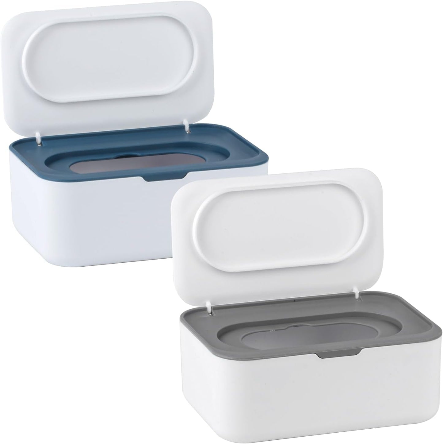 Qbxmy7 2-piece baby wipes dispenser set front view