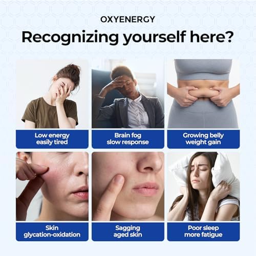 OxyEnergy NAD supplement packaging details highlighting Nicotinamide Riboside and Resveratrol ingredients.