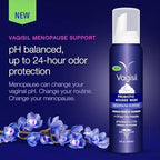 Vagisil Menopause Mousse showing the velvety foam texture for sensitive skin care