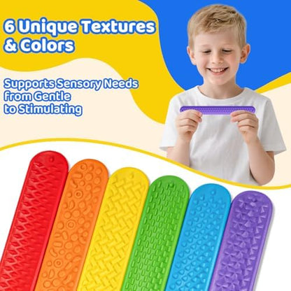 Person wearing Nothomme sensory slap bracelets for stress relief