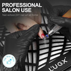 L'UGX nail tech fan extractor with adjustable speed control knob