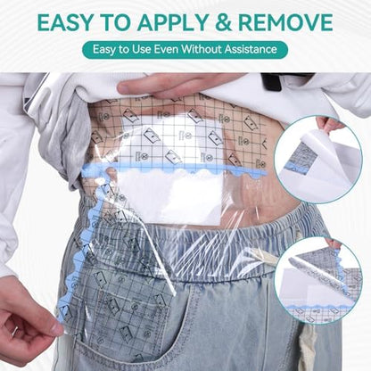 Detailed view of the three-layer waterproof PU film adhesive bandage