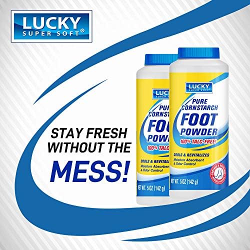 Lotrimin talc free foot powder for moisture absorption and freshness.