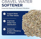 Filtration grade garnet gravel texture and particle size close up