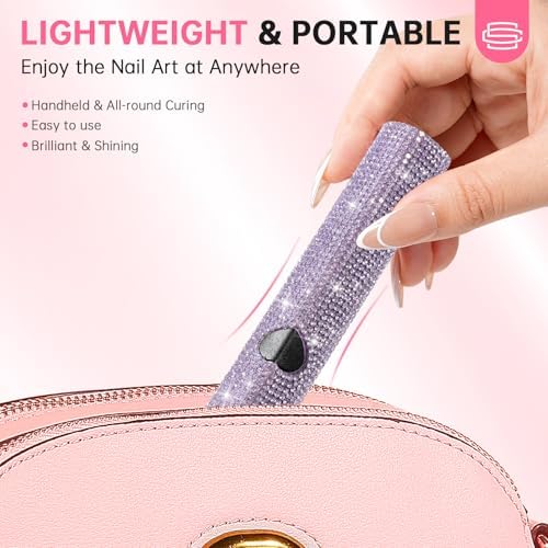 Diesisa nail lamp showing USB charging port and cable
