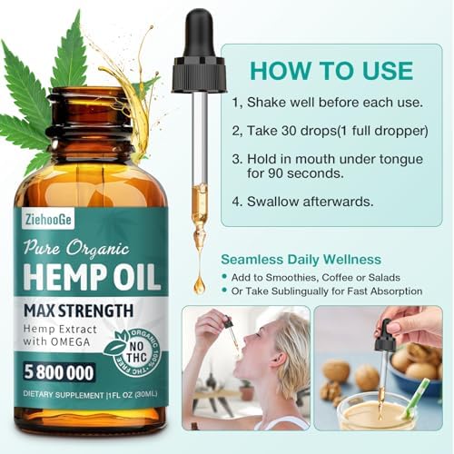 Two pack plant based hemp oil bottles side by side display