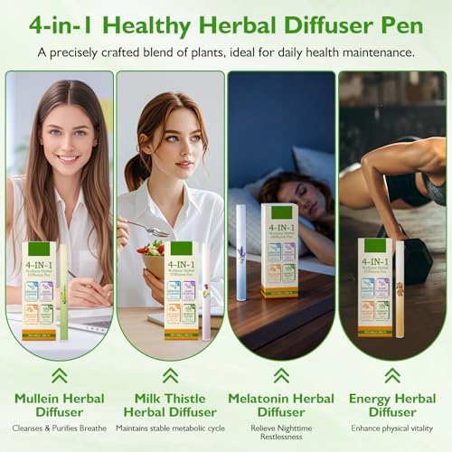 Pure Botanicals natural aromatherapy air inhaler sticks showcasing close-up details of the premium sleek device tips
