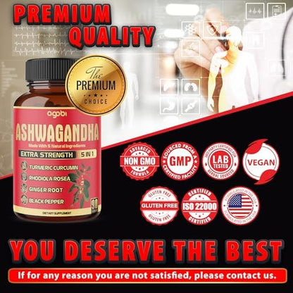 Agobi natural cognitive support capsules featuring non GMO certified seals