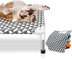 Kuntrust Elevated Outdoor Dog Bed, Medium Size, Cotton Material, Non-Slip Feet, Fits up to 70lbs - Image 3