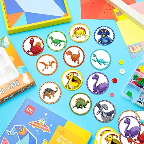 Flushable paper dinosaur stickers for toilet aiming