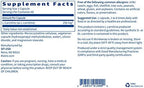 Klaire Labs L-Carnitine dietary supplement ingredient details