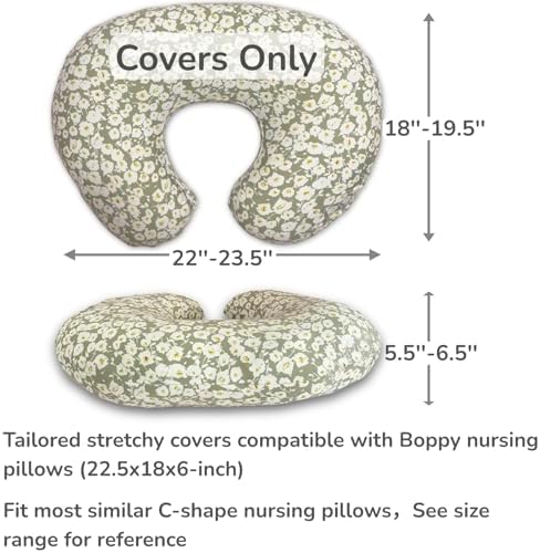 Baby resting on a nursing pillow with Teleamica cover