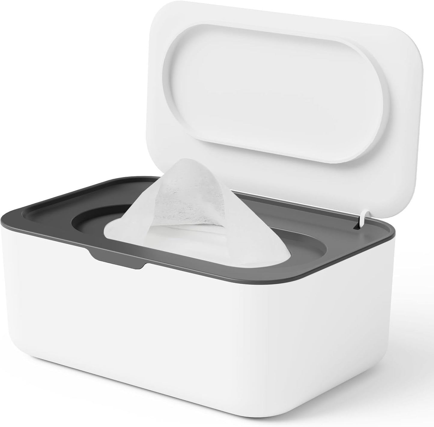 Seposeve refillable wet wipes dispenser grey front view