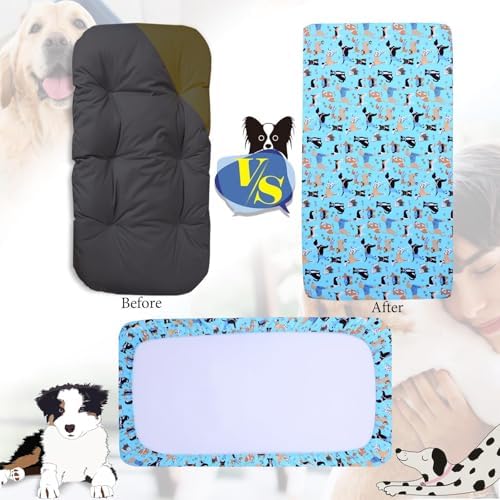 Washable dog bed cover replacement 36x27x6 inch dimensions view
