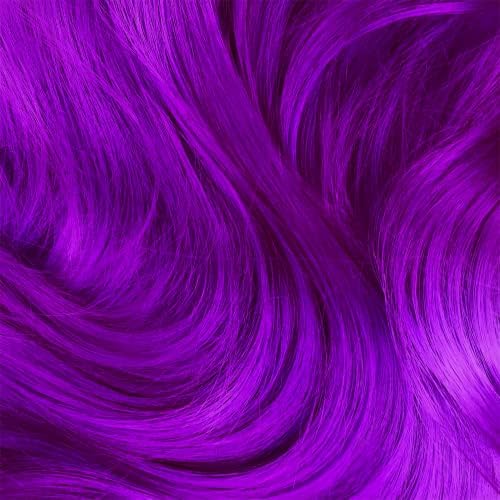 Texture shot of ultra conditioning purple color cream for damage free hair coloring