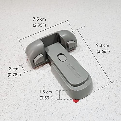 Moonybaby child safety latch adhesive backing detail