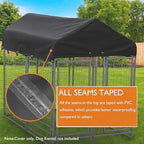 STAYDEN 8x4 full coverage dog cage cover providing 98 percent UV sun protection.