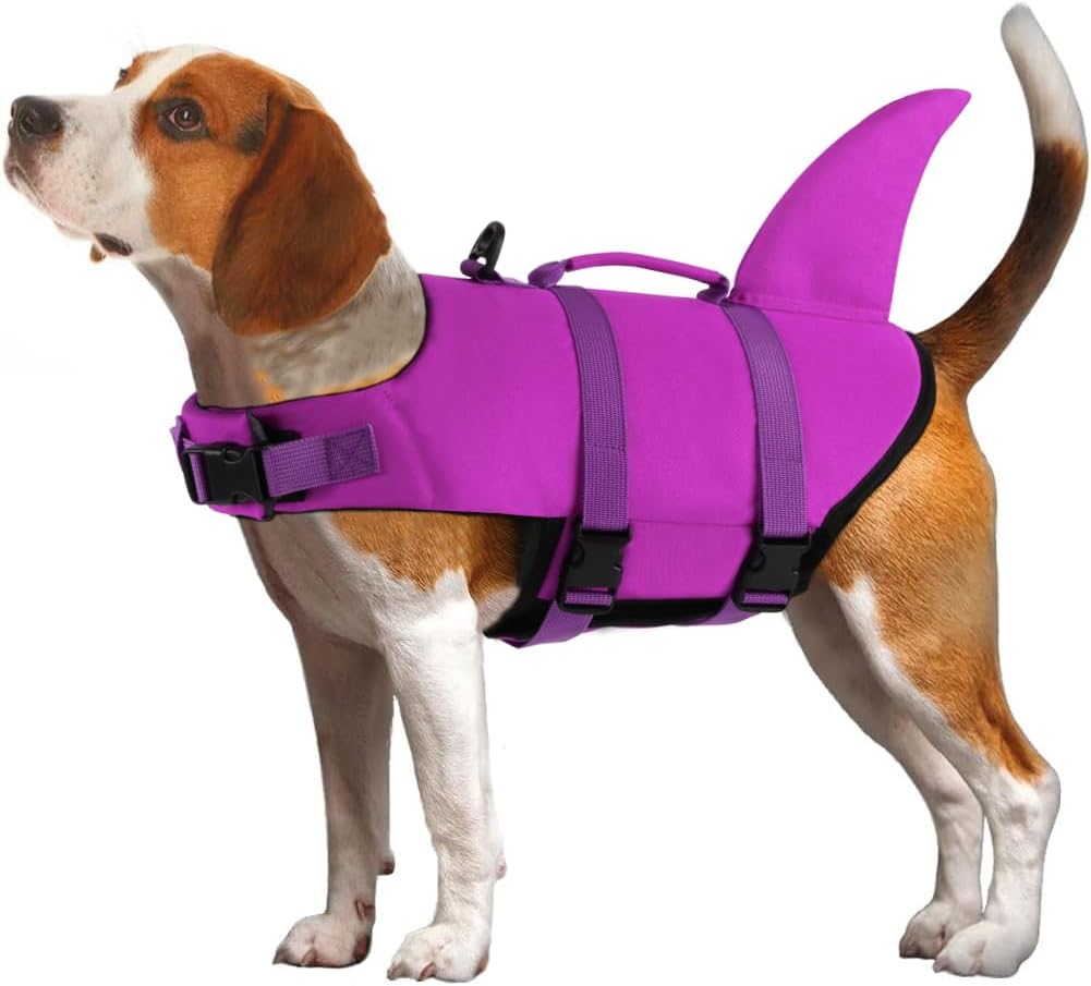 EMUST Dog Life Vests, Dogs Floats for Swimming, Boat, Pool, Ripstop Dog Life Jacket with High Buoyancy and Lift Handle for Small and Medium Breeds, (M,Pool Blue) - Image 11