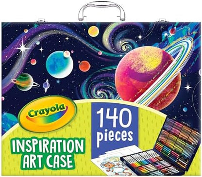Crayola Inspiration Art Case Space Coloring Set (140pcs), Essential Easter Basket Stuffers, Art Kit for Kids, Crayons, Markers, Pencils, Easter Gifts for Kids, Ages 5+ [Amazon Exclusive] - Image 3