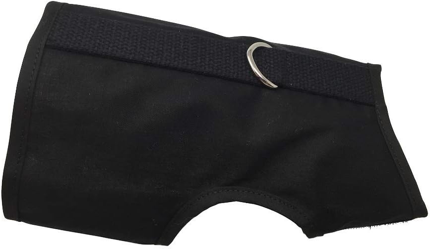 Close up view of the durable hook and loop fasteners on the Kitty Holster harness.