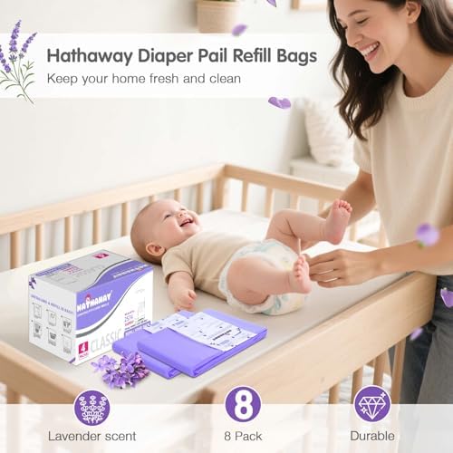 Top view of Ruzako replacement liners for diaper disposal