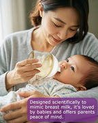 Joyfeed breast like shape baby feeding teats top perspective