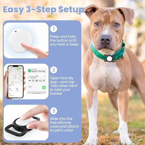 Innvello subscription free cat and dog tracker packaging contents with silicone holder