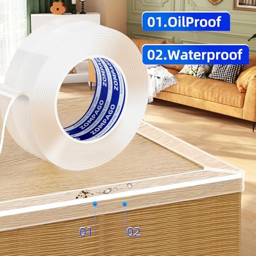 Zompago protective strip package in home setting