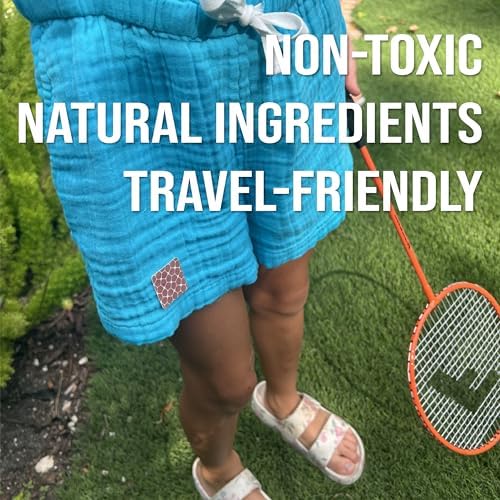 Detailed view of Quitch natural bug patch ingredients