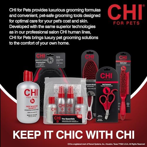Moisturizing CHI feline shampoo for silky smooth cat coat and dandruff prevention