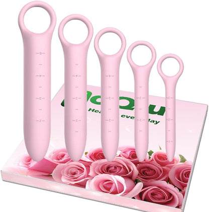 QoQiu silicone pelvic floor dilators set front view