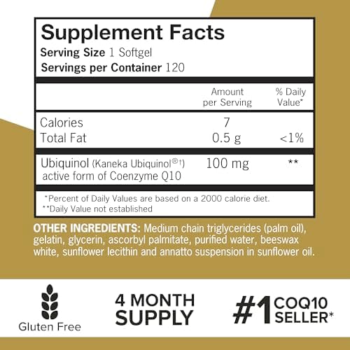 Qunol Ubiquinol heart health supplement cap and neck detail