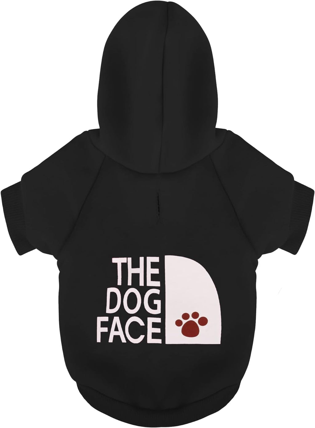 Paiaite Black Chihuahua Dog Hoodie front view showing premium winter puppy clothes style