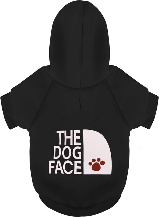 Paiaite Black Chihuahua Dog Hoodie front view showing premium winter puppy clothes style