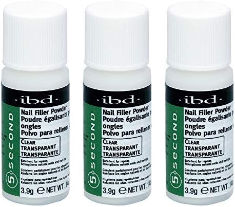 Three bottles of IBD nail strengthening powder for cracked nails